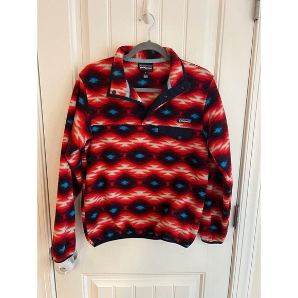 Patagonia Synchilla Snap T Fleece Pullover Wild Desert Aztec Women's‎ Size Small - Picture 2 of 7